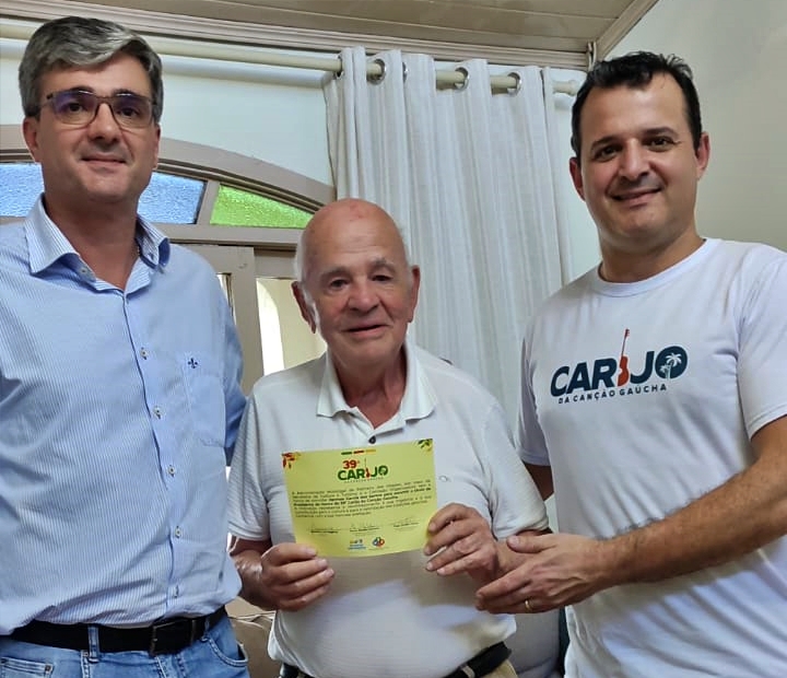 Hermes Garcia dos Santos será o Presidente de Honra do 39º Carijo da Canção Gaúcha